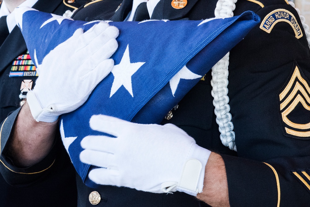 MIA U.S. Army Pfc. Worthen receives full military honors at his committal service