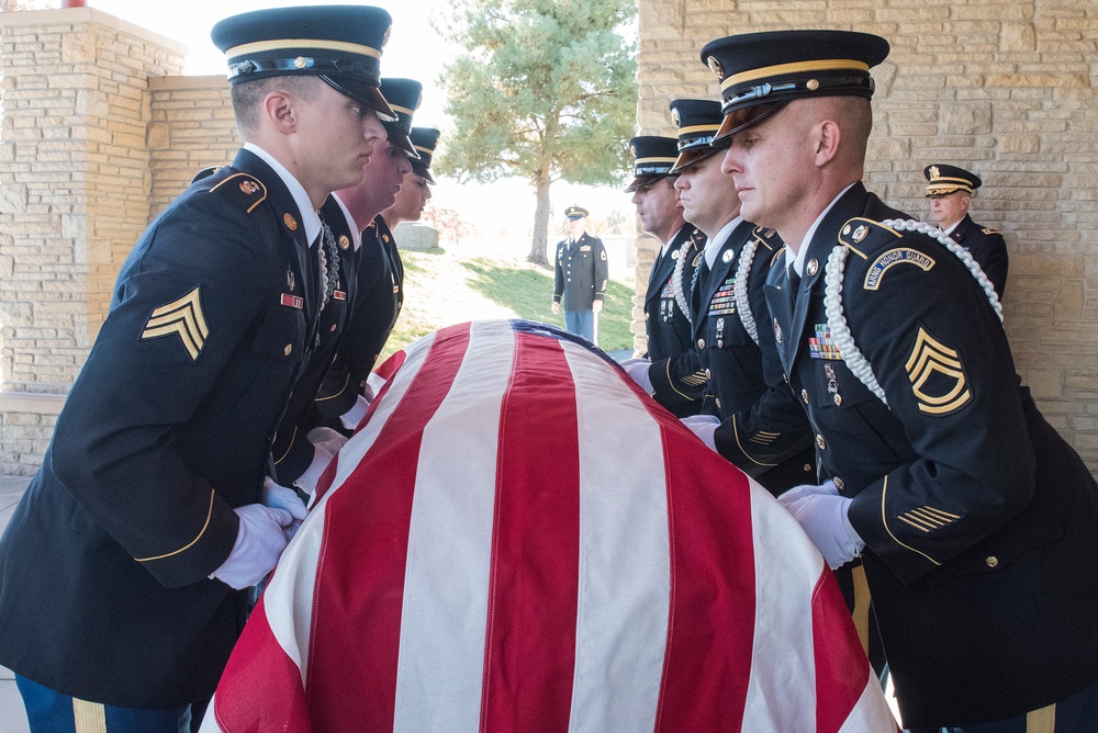 MIA U.S. Army Pfc. Worthen receives full military honors at his committal service