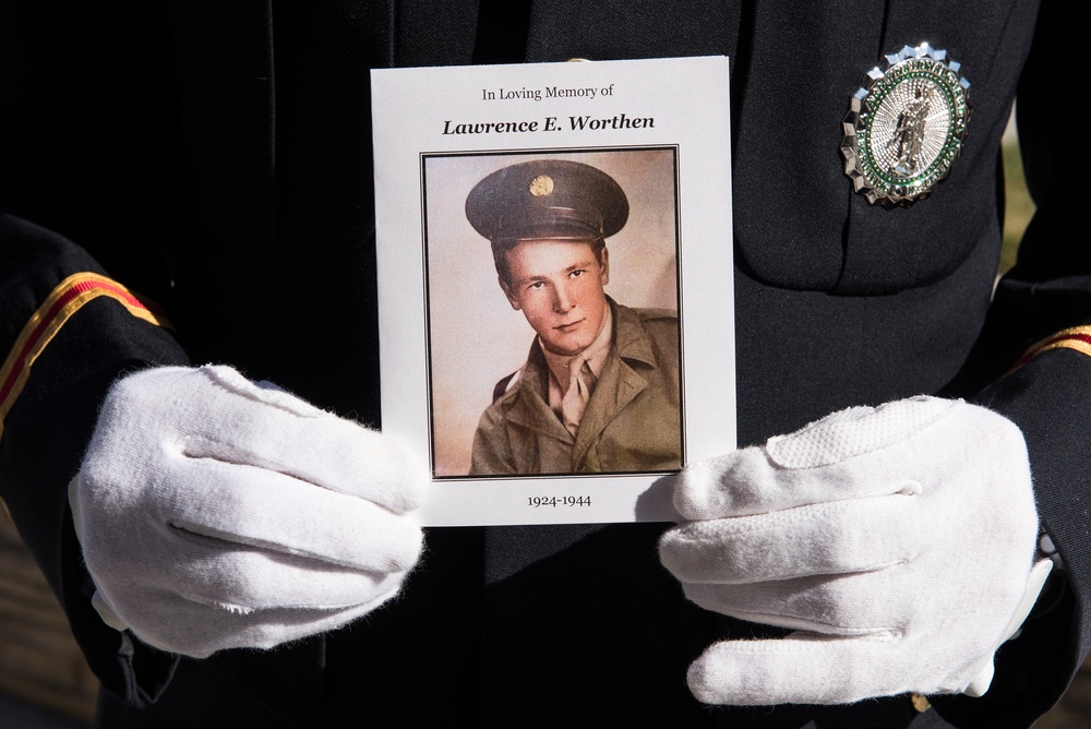 MIA U.S. Army Pfc. Worthen receives full military honors at his committal service