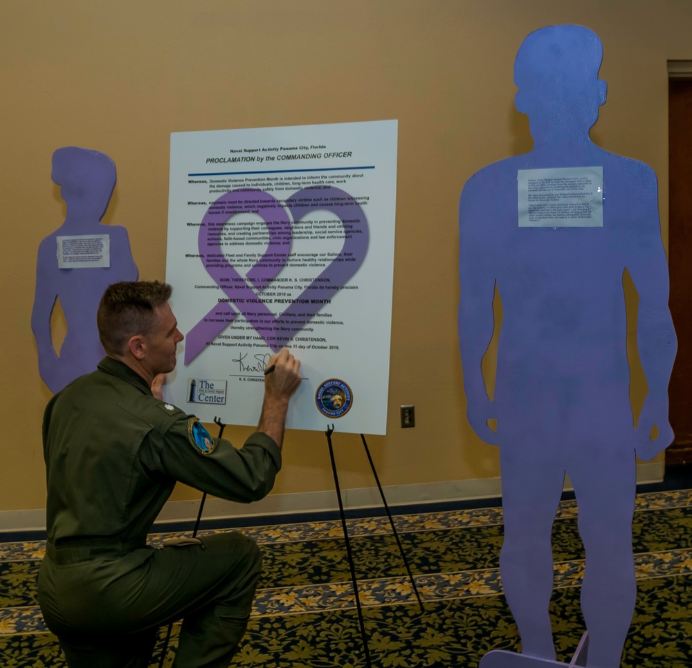 Naval Support Activity Panama City designates October as Domestic Violence Prevention Month