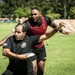 25th Infantry Division Soldiers participate in the ultimate frisbee tournament during Tropic Lightning Week 19