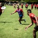 25th Infantry Division Soldiers participate in the ultimate frisbee tournament during Tropic Lightning Week 19