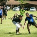 25th Infantry Division Soldiers participate in the ultimate frisbee tournament during Tropic Lightning Week 19