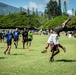 25th Infantry Division Soldiers participate in the ultimate frisbee tournament during Tropic Lightning Week 19