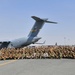 Italian air force cadets tour 386th AEW