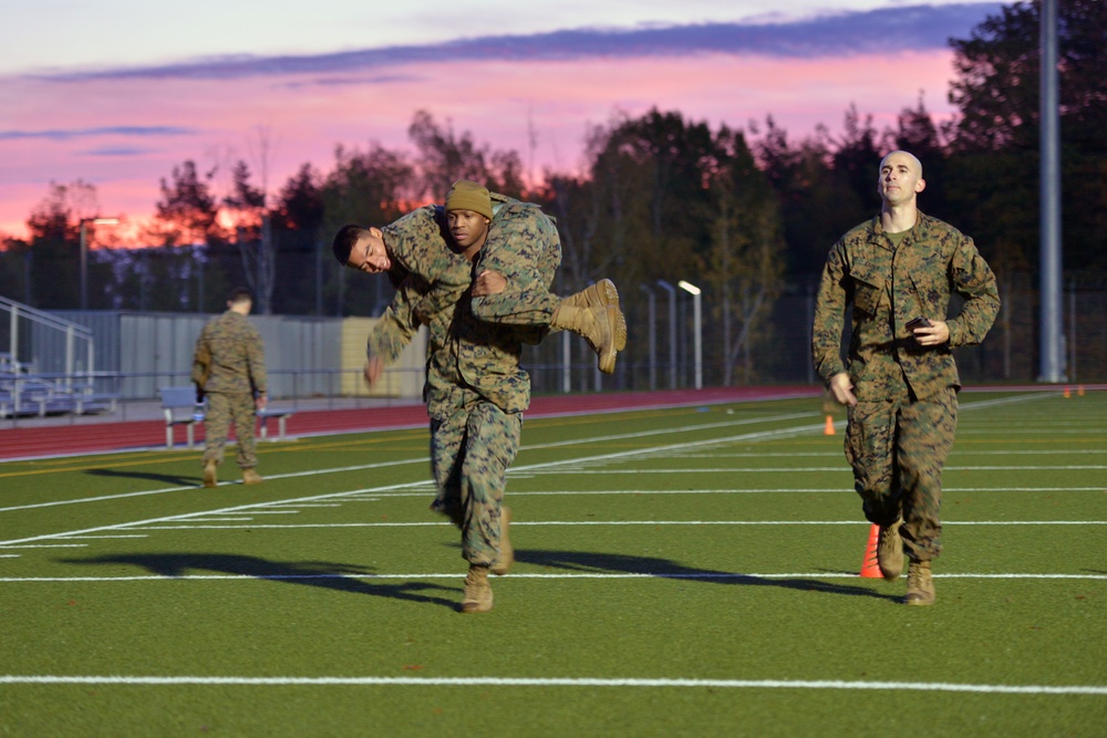 U.S. Marines Combat Fitness Test in Germany