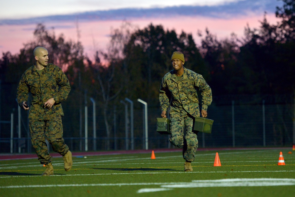 U.S. Marines Combat Fitness Test in Germany