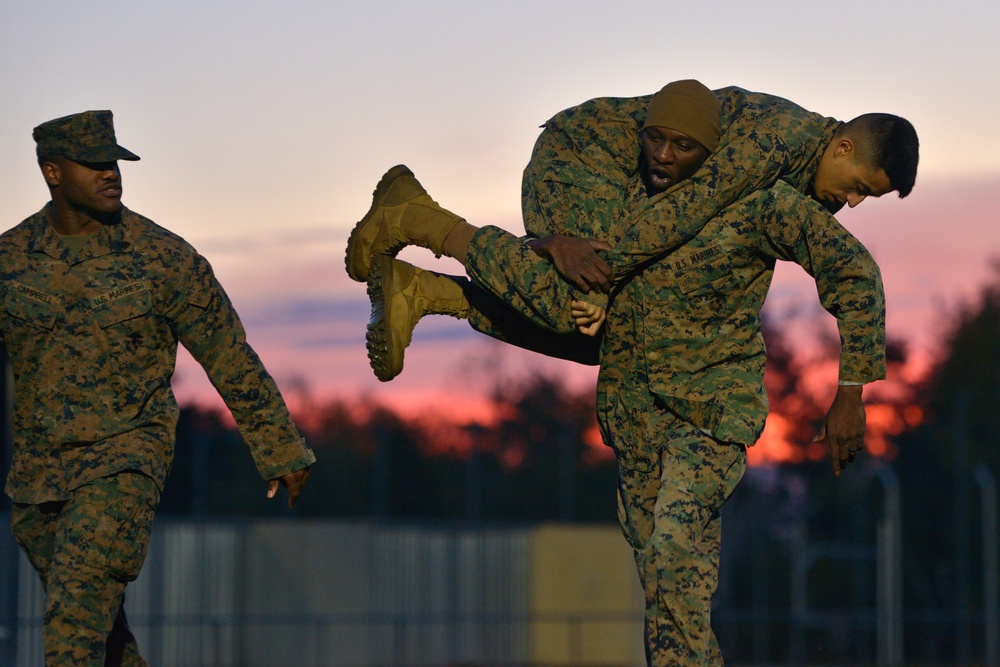 U.S. Marines Combat Fitness Test in Germany