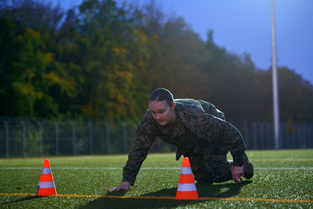 U.S. Marines Combat Fitness Test in Germany