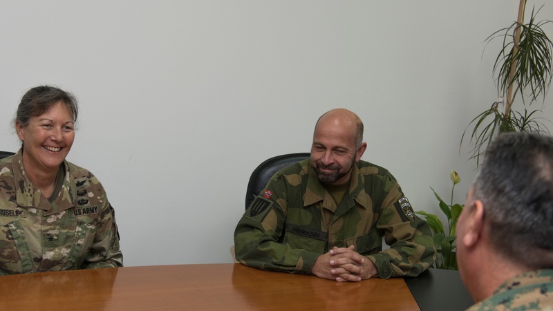 NHQSa leadership meet with BiH Tactical Support Brigade commander