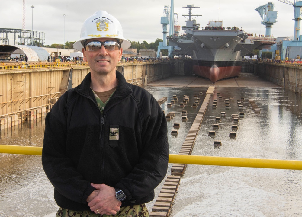 PCU John F. Kennedy Crew Marks another Milestone, Flooding of Dry Dock, and Prepares for Upcoming Christening