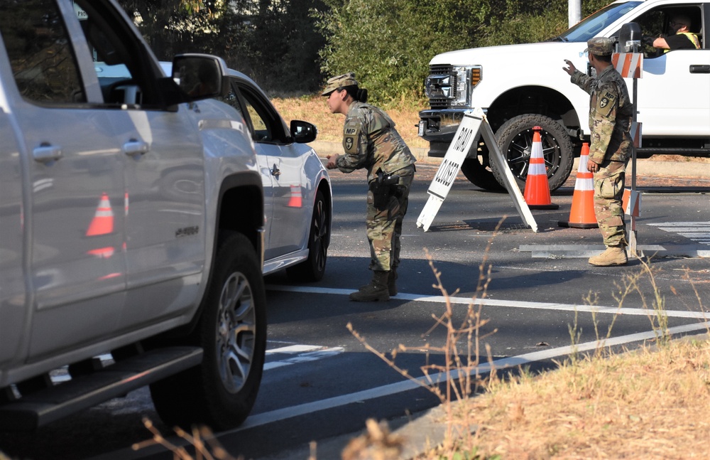 49th MP Brigade supports Sonoma County during Kincade Fire