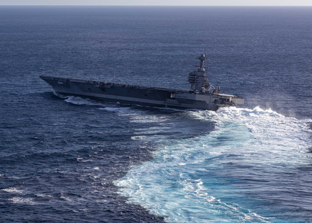 USS Gerald R. Ford High Speed Turns