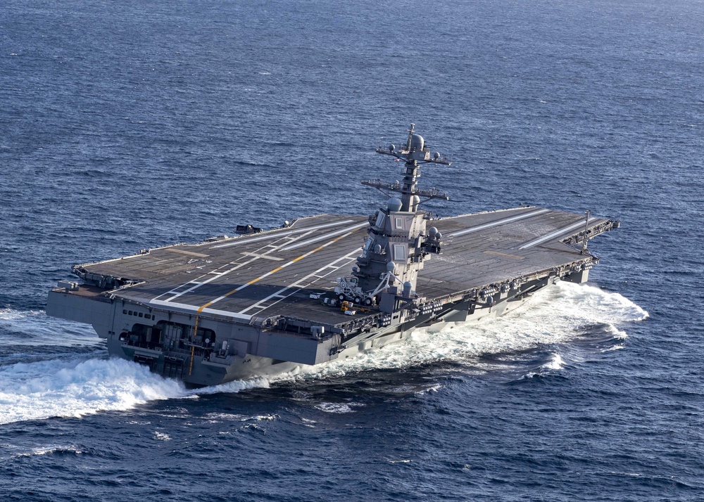 USS Gerald R. Ford High Speed Turns