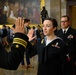 MA2 Lorissa Barnes reenlistment ceremony