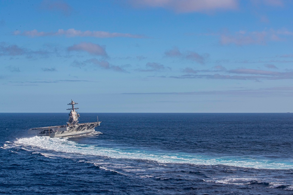 USS Gerald R. Ford High Speed Turns