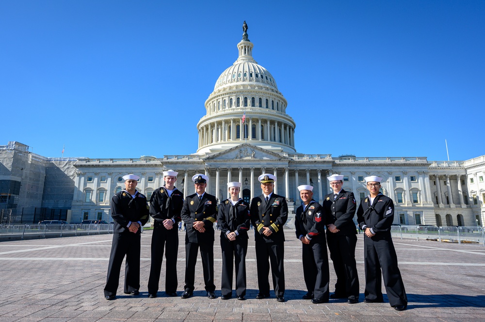 MA2 Lorissa Barnes reenlistment ceremony