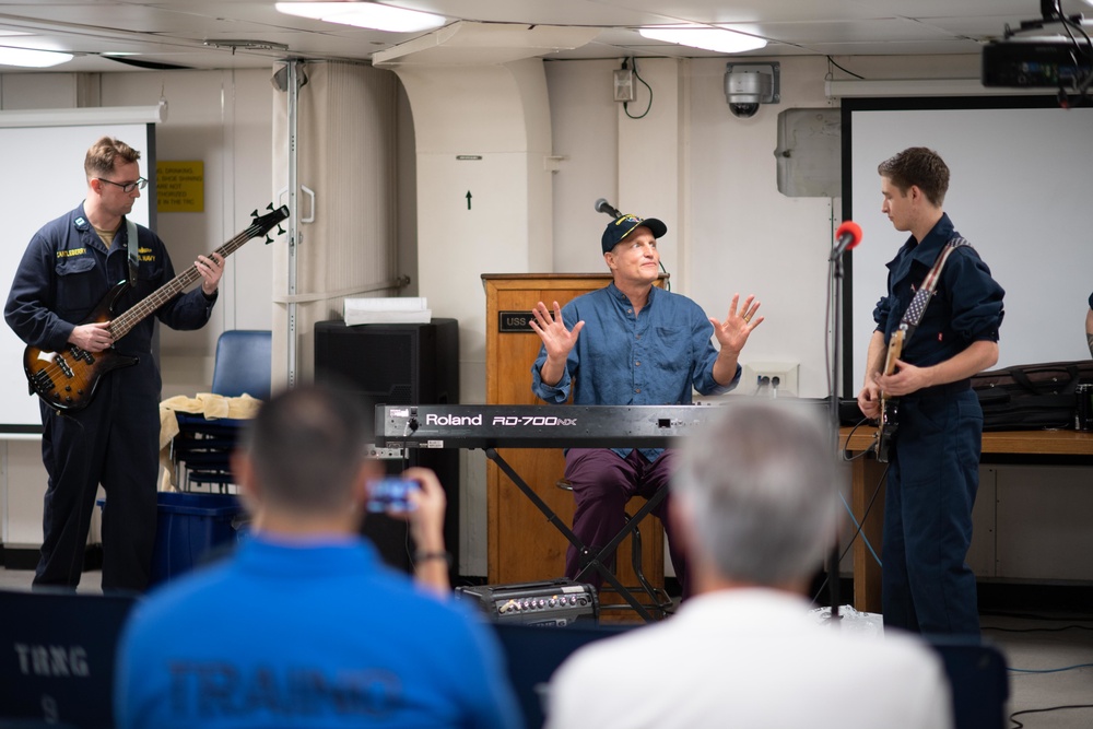 Woody Harrelson Visits John C. Stennis