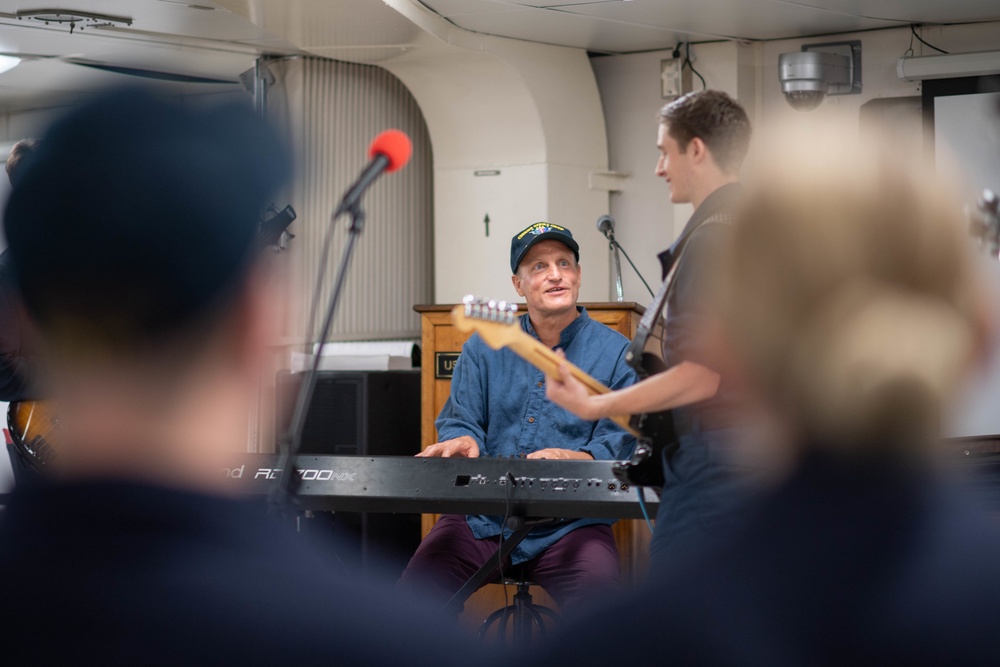 Woody Harrelson Visits John C. Stennis