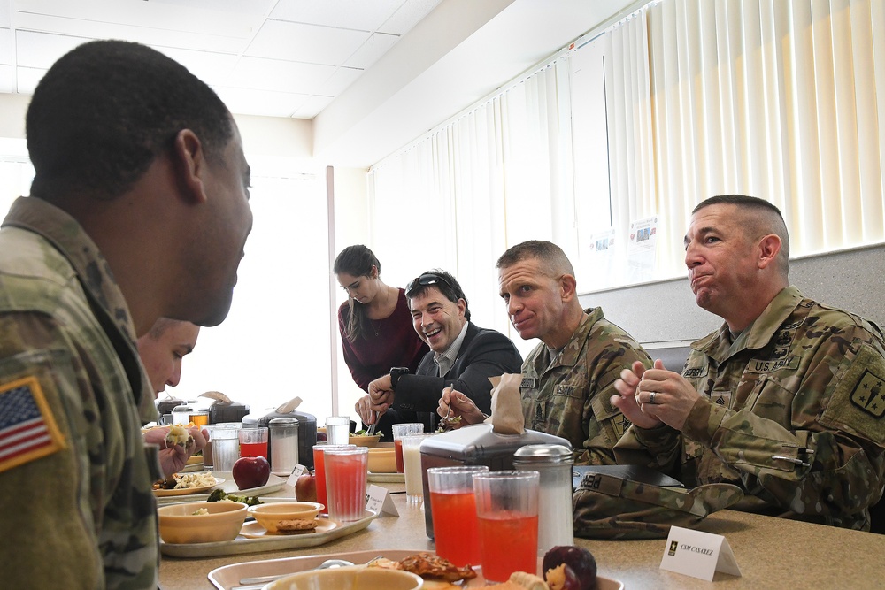 SMA Grinston, Ohio legislator tour Fort Lee training facilities