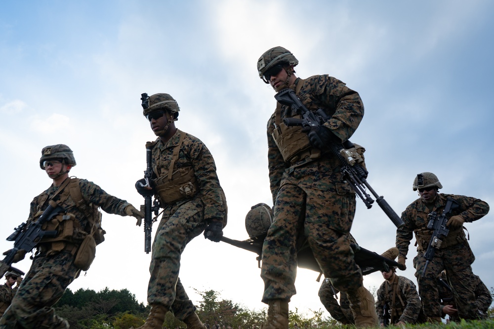 U.S. Marines conduct helicopter integration training during Fuji Viper 20-1