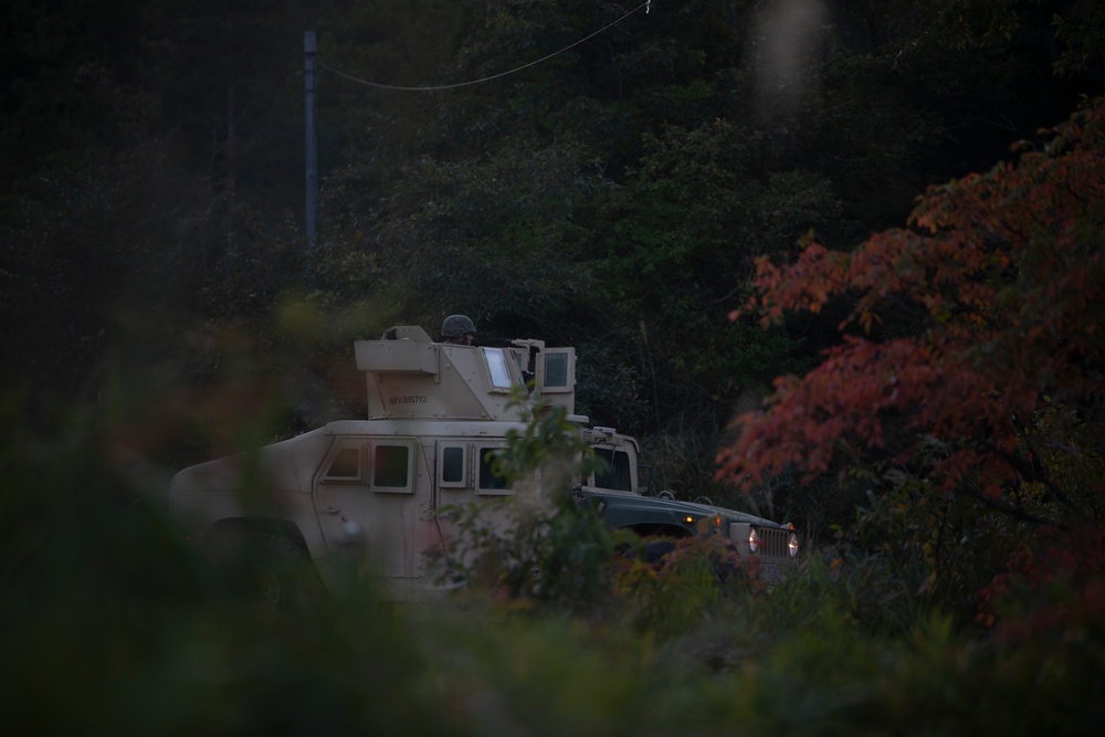 U.S. Marines hone their skills in Haramura, Japan