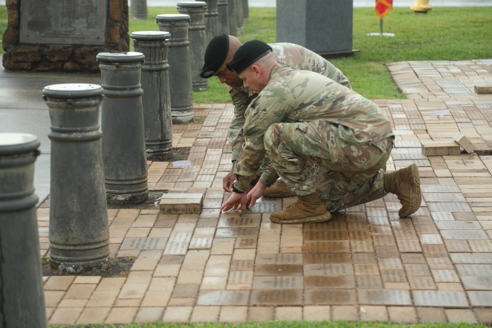 25th ID Memorial Brick Laying Ceremony