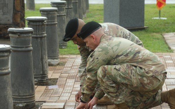 25th ID Memorial Brick Laying Ceremony
