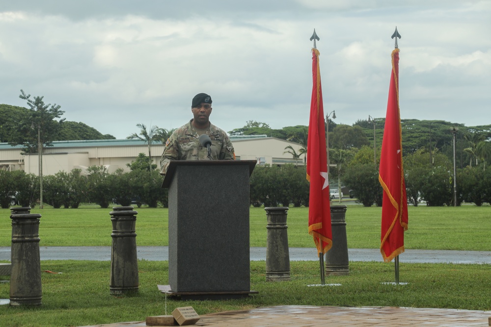 25th ID Memorial Brick Laying Ceremony