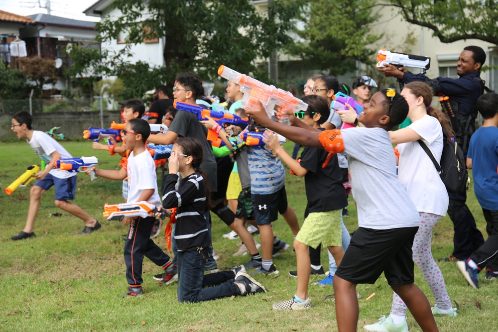 Camp Zama youth evade hordes of undead at ‘Humans vs. Zombies’ community event