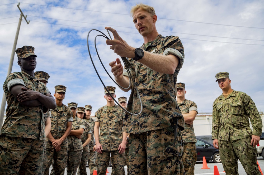 Service members gain knowledge in basic explosive ordnance disposal procedures