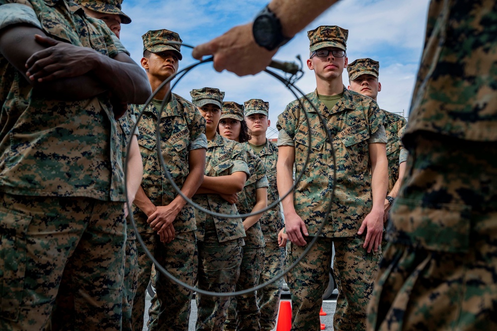 Service members gain knowledge in basic explosive ordnance disposal procedures