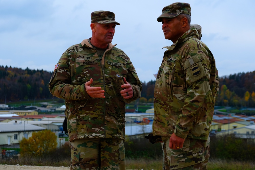 FORSCOM Commander visits 1ID FWD for Dragoon Ready in Germany