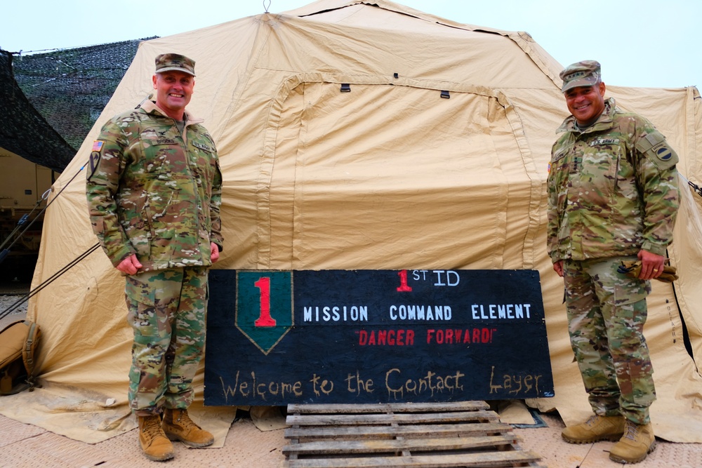 FORSCOM Commander visits 1ID FWD for Dragoon Ready in Germany