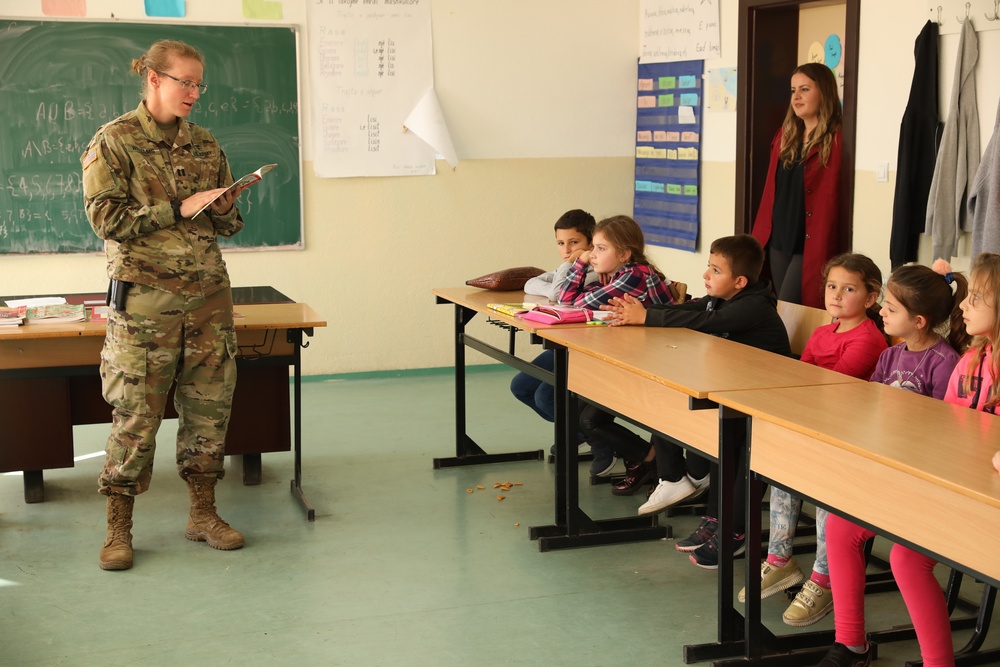 KFOR Regional Command East Soldiers reach out to community children