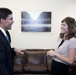 Defense Secretary Meets Brianna McKinnon