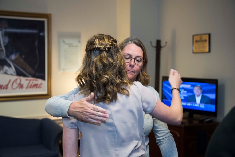 Defense Secretary Meets Brianna McKinnon