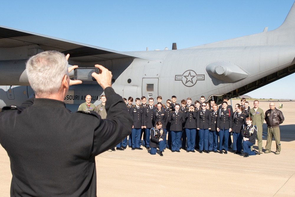 Cadets get the chance to ride in a C-130