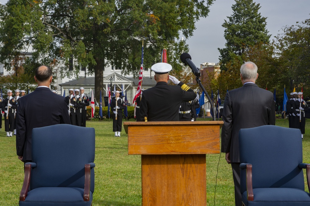 Vice Adm. Forrest Faison, 38th Surgeon General of the Navy, Retires