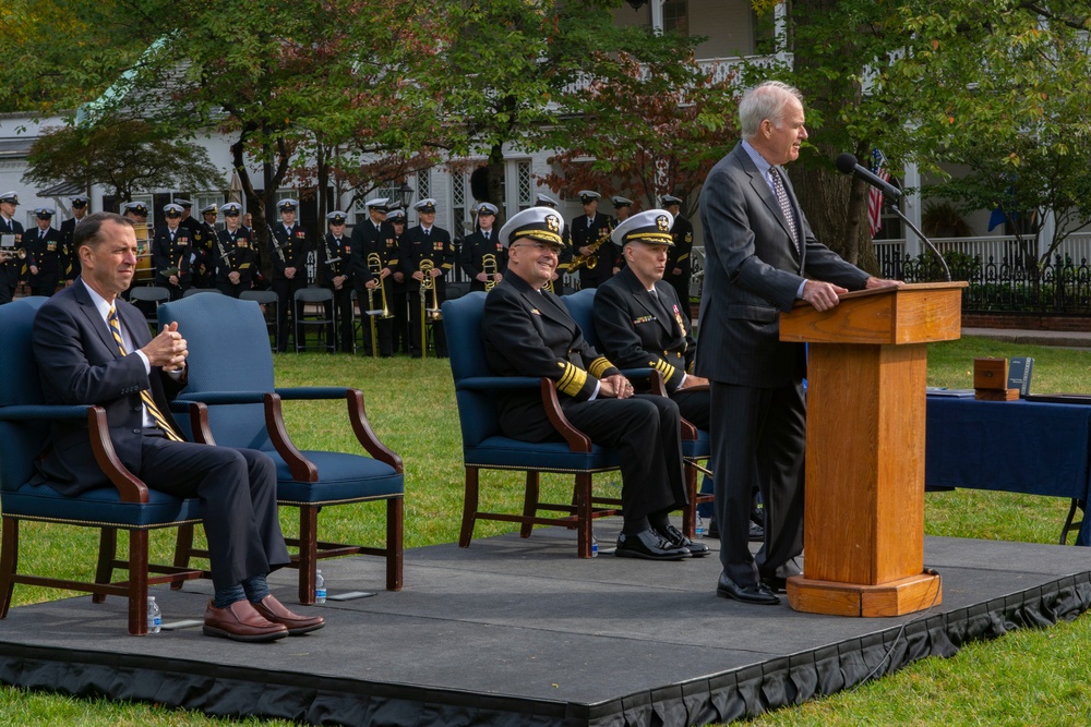 Vice Adm. Forrest Faison, 38th Surgeon General of the Navy, Retires