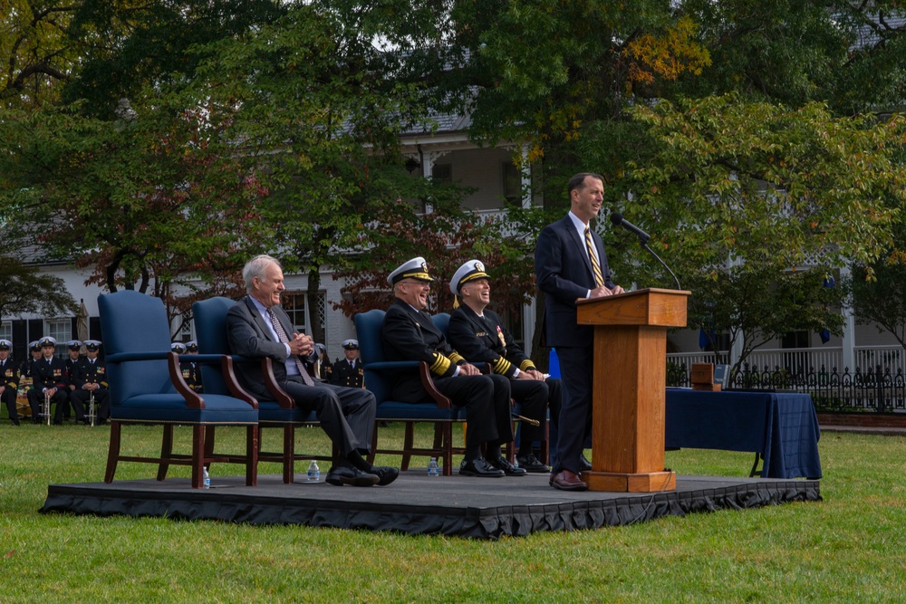 Vice Adm. Forrest Faison, 38th Surgeon General of the Navy, Retires