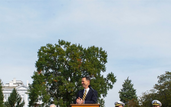 Vice Adm. Forrest Faison, 38th Surgeon General of the Navy, Retires