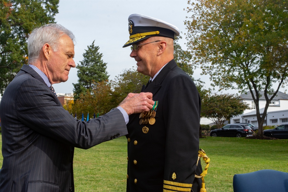 Vice Adm. Forrest Faison, 38th Surgeon General of the Navy, Retires