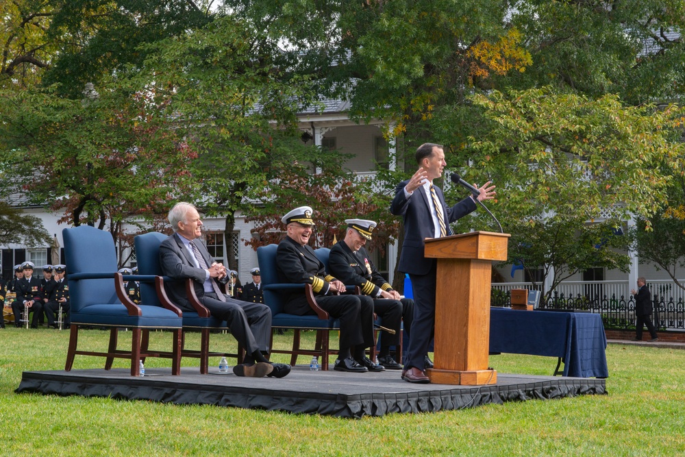Vice Adm. Forrest Faison, 38th Surgeon General of the Navy, Retires