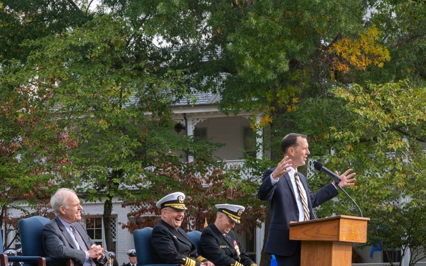Vice Adm. Forrest Faison, 38th Surgeon General of the Navy, Retires