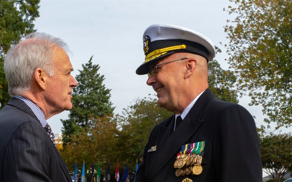 Vice Adm. Forrest Faison, 38th Surgeon General of the Navy, Retires