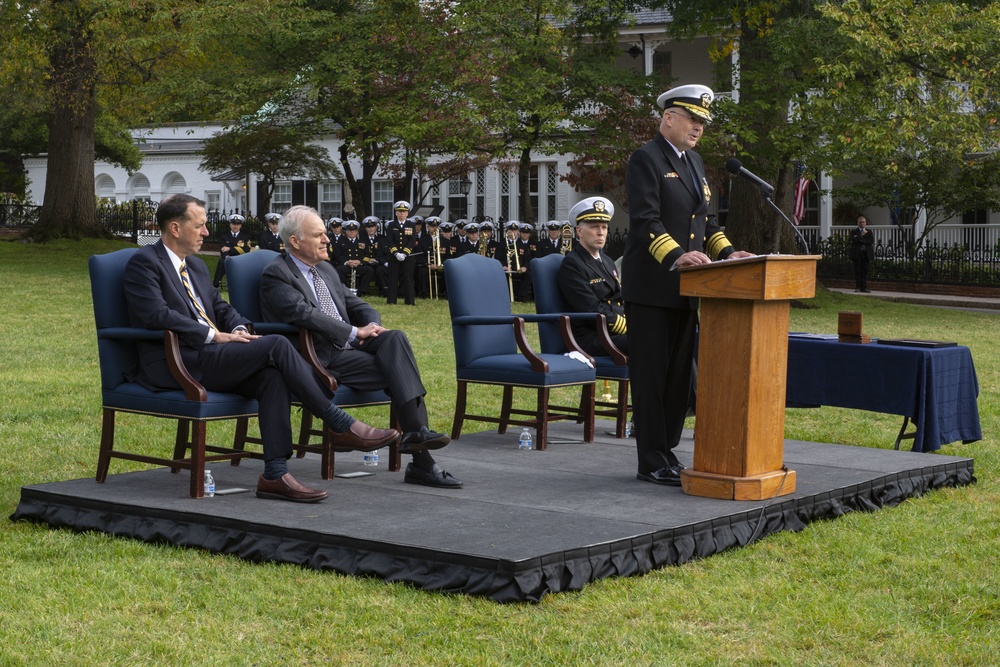 Vice Adm. Forrest Faison, 38th Surgeon General of the Navy, Retires
