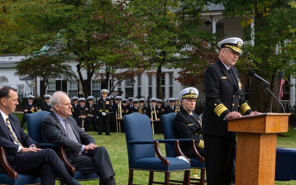 Vice Adm. Forrest Faison, 38th Surgeon General of the Navy, Retires