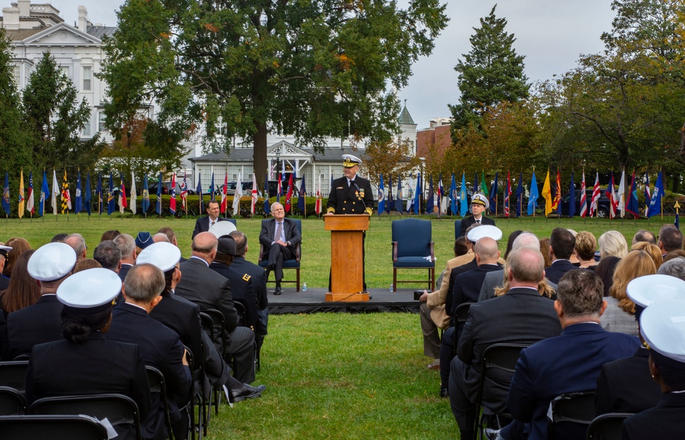 Vice Adm. Forrest Faison, 38th Surgeon General of the Navy, Retires