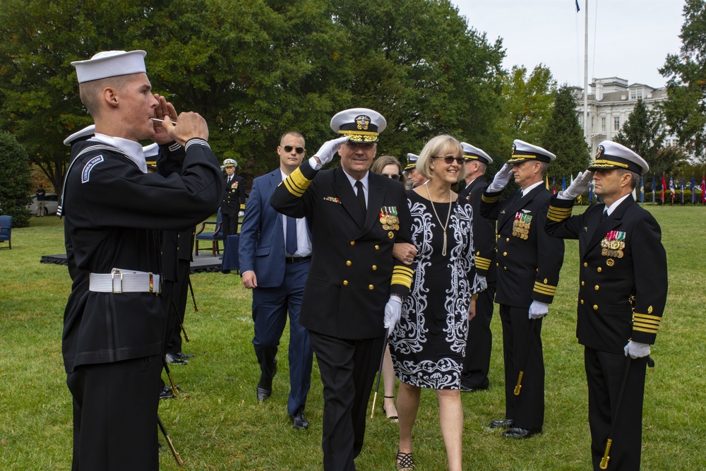 Vice Adm. Forrest Faison, 38th Surgeon General of the Navy, Retires